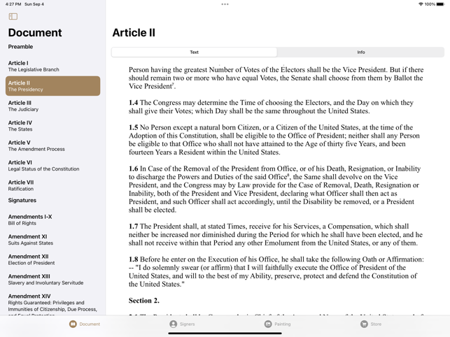 ‎Constitution for iPad Screenshot