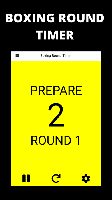 Boxing Round Timer App Screenshot