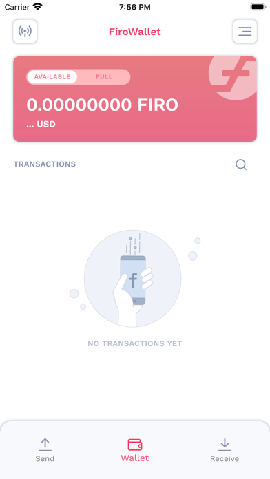 Campfire Firo Wallet Screenshot