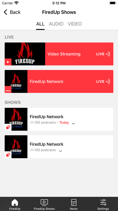 FiredUp Network Screenshot 2 - AppWisp.com FiredUp Network Screenshot 2 - AppWisp.com
