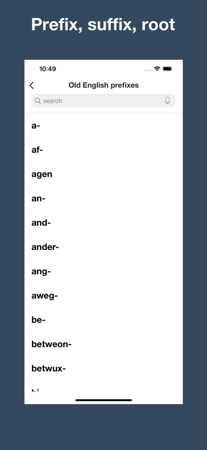 Old English Etymology