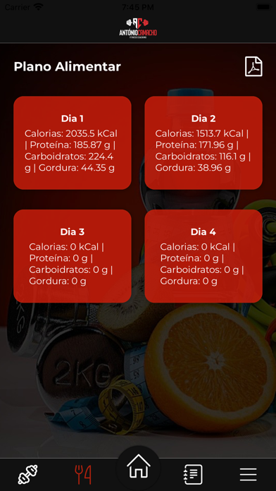 Antonio Camacho Fitness Coach Screenshot
