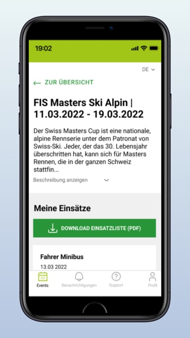 Swiss Volunteers Screenshot