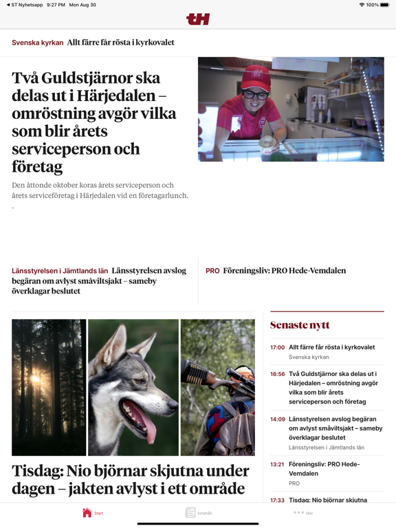 Screenshot #4 pour Tidningen Härjedalen Nyhetsapp