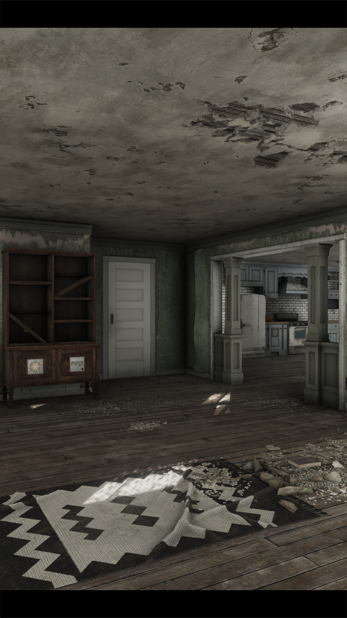 脱出ゲーム　荒れ果てた家からの脱出