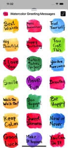 Watercolour Greeting Messages screenshot #3 for iPhone