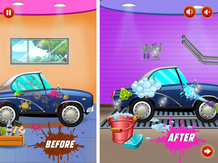 Little Car Wash Games for Kids
