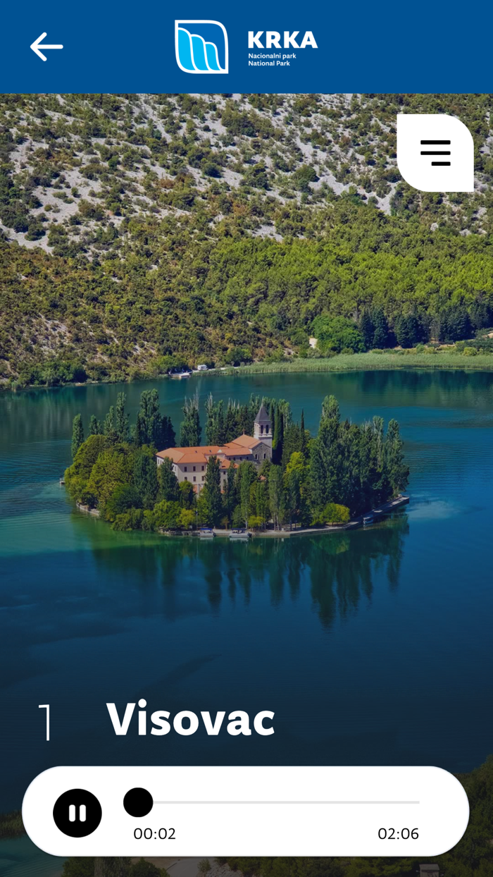 Audio guide for Krka NP