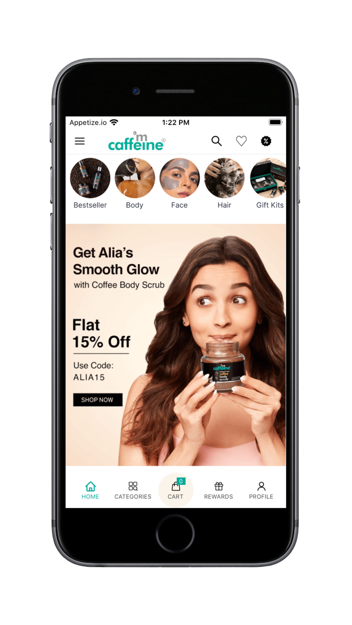 mCaffeine Natural Skin Care