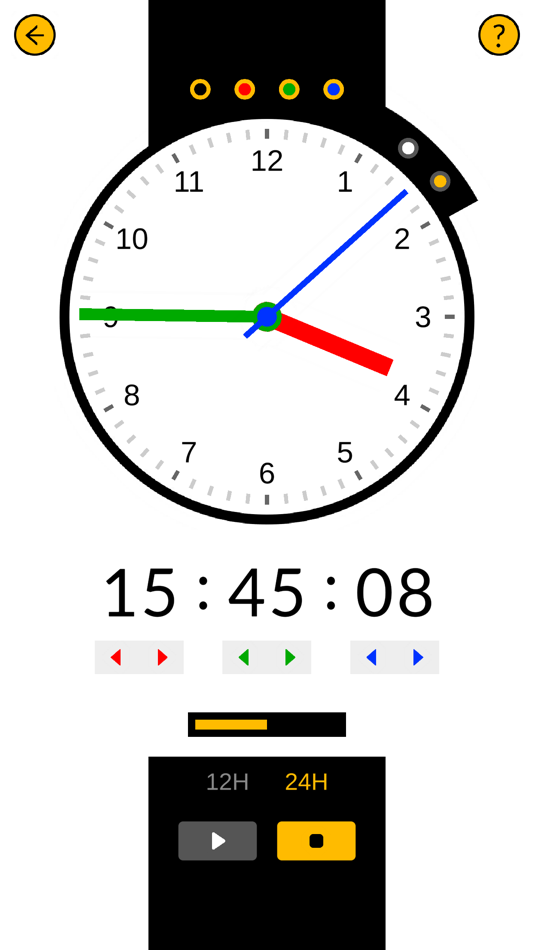 #2. ClockLesson - Learn by touch (iOS) โดย: HAPPYCODE INC