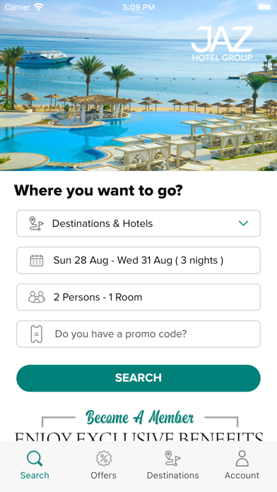 Jaz Hotel Group Screenshot