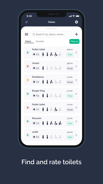 HogeNood - find toilets