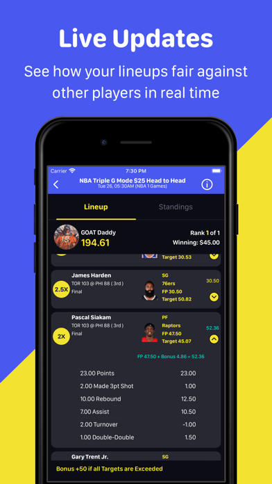 Goat Draft Fantasy Sports Screenshot