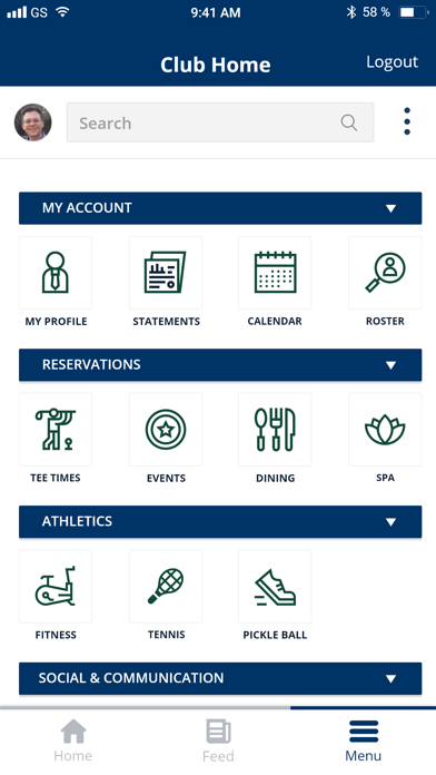 Racquet & Tennis Club Screenshot