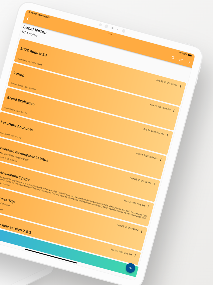 Easy Note - Plain Text Notes