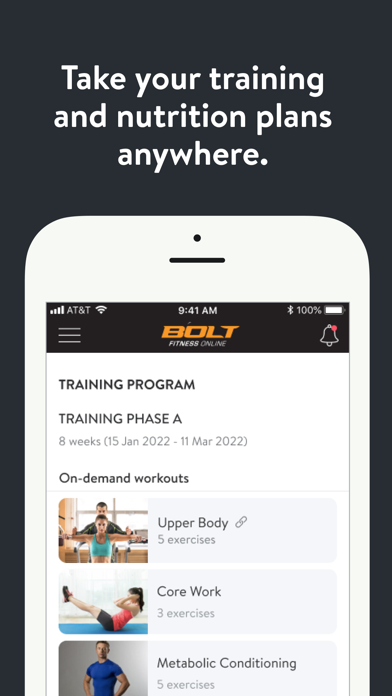 BOLT FIT ONLINE Screenshot