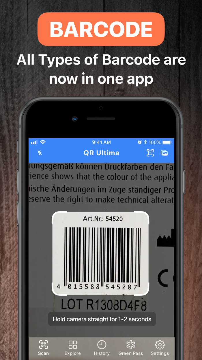 QR and Barcode Scanner・QRUltima