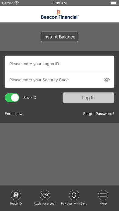 Beacon Financial CU Screenshot