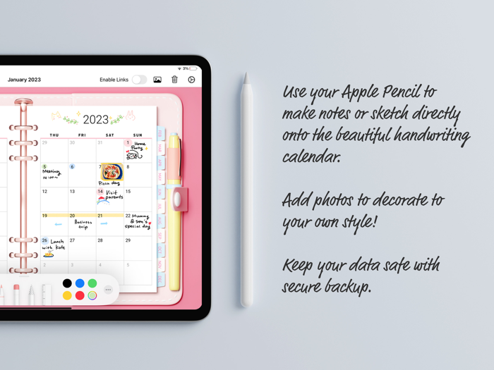 Pencil Calendar and Planner Pro