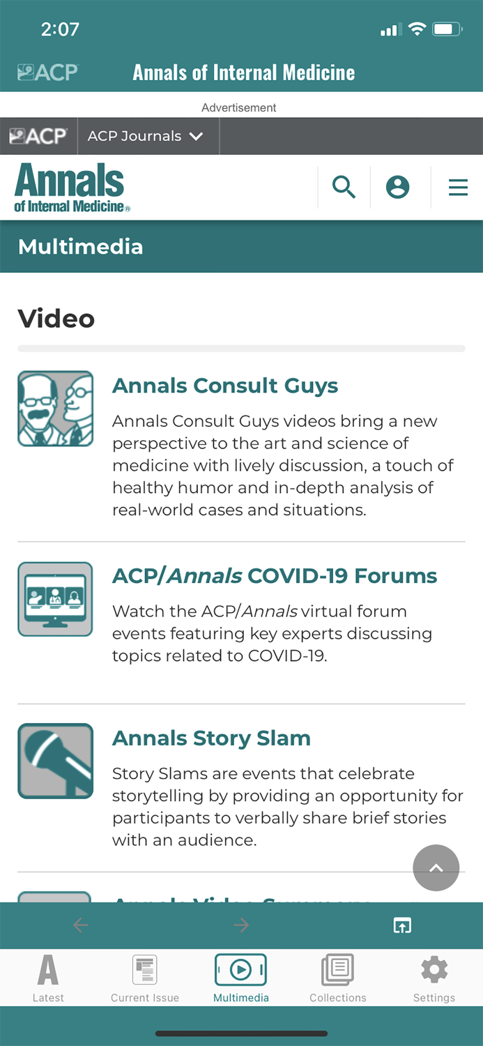 Annals of Internal Medicine