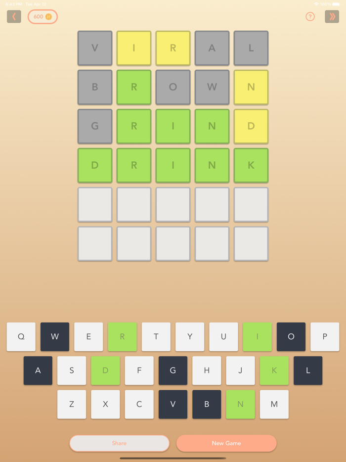 Verbum - Guess the hidden word