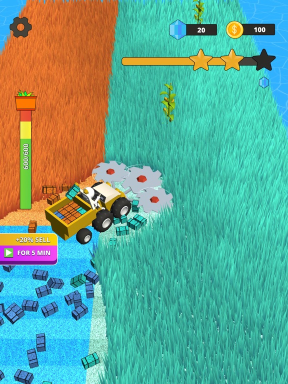 Stone Grass simulator spel App voor iPhone, iPad en iPod touch