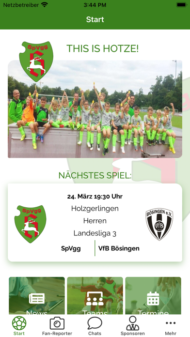 HOTZE Fussball Screenshot