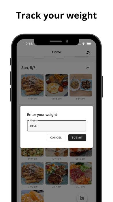 SnapLose: Food Photo Journal Screenshot