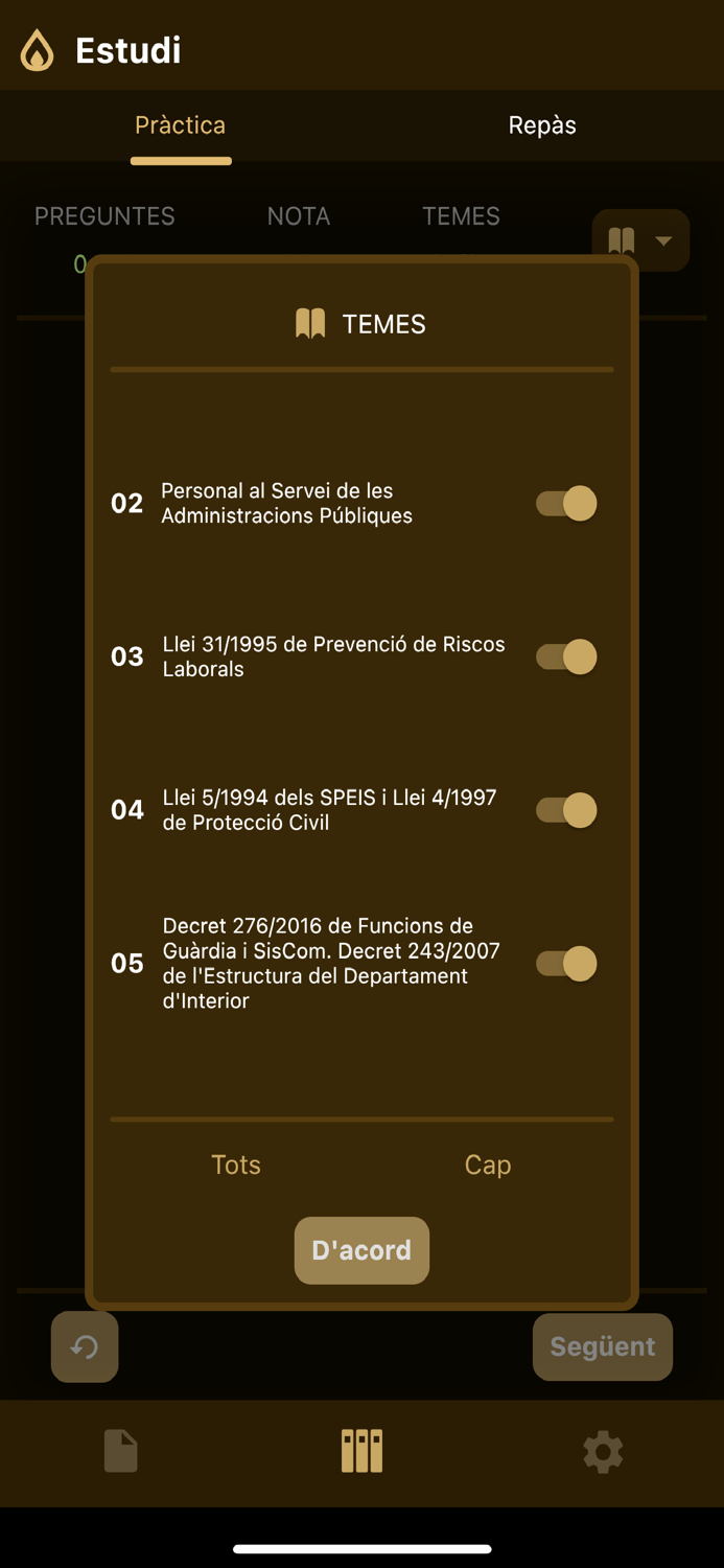 Acadèmia Bombers - Oposicions