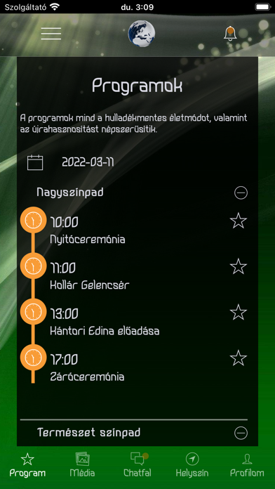 RendezvényApp Screenshot