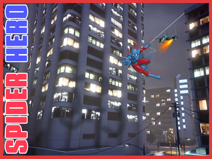 Spider Superhero Rope Man Game