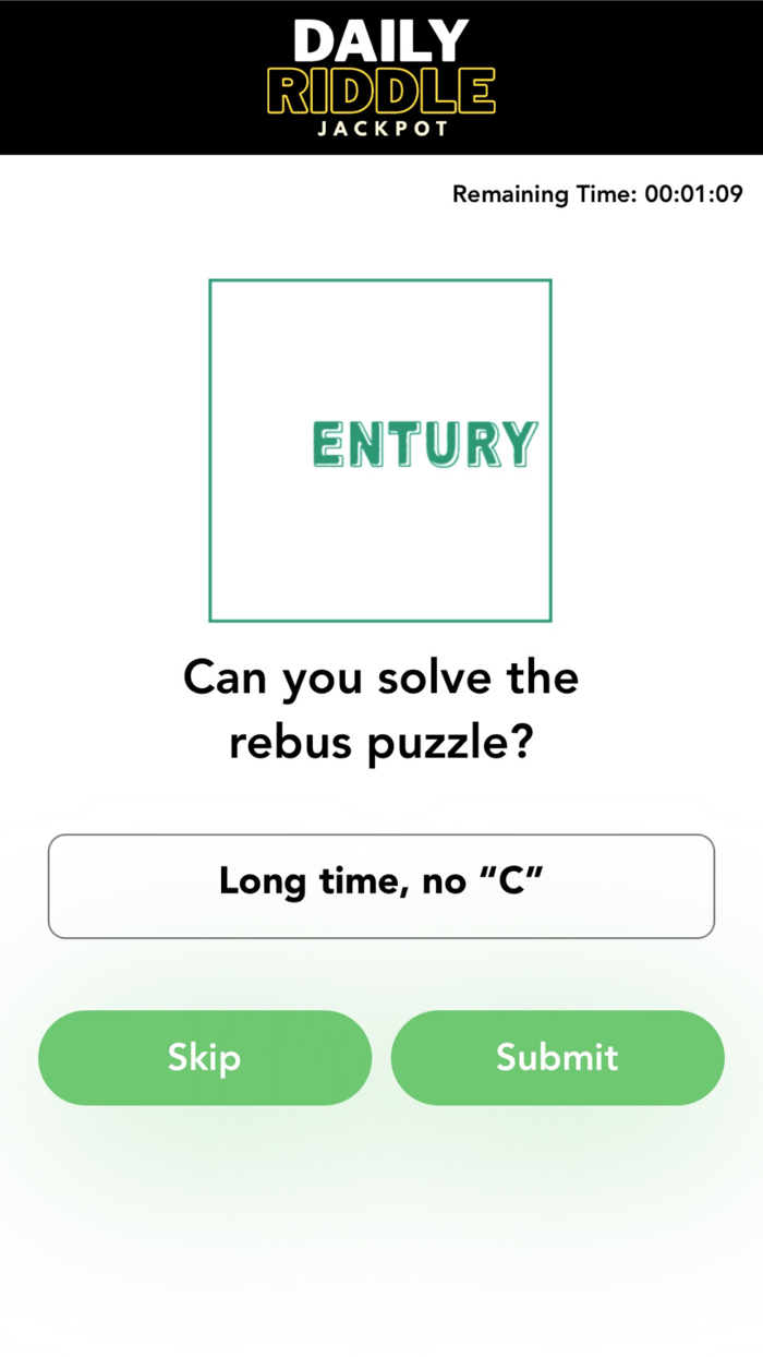 Daily Riddle Jackpot