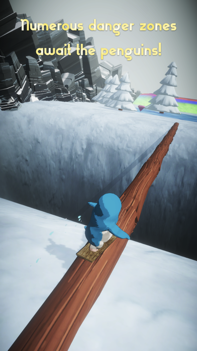 Penguin X-Run: Snowboarding Screenshot