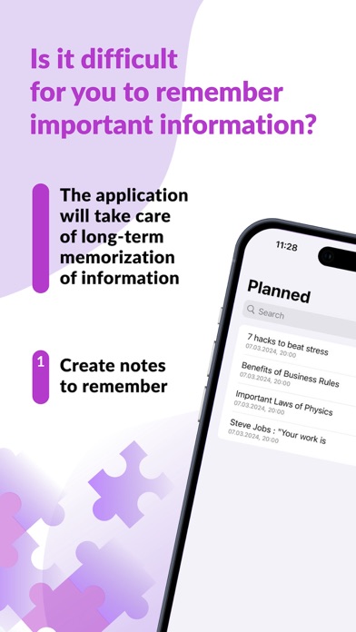 Memoreasy - memorize easily Screenshot