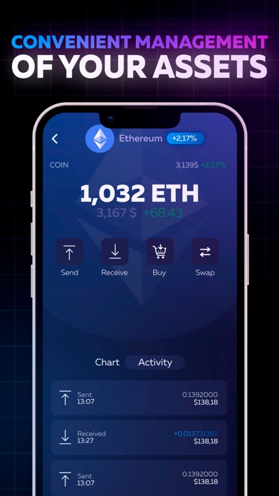 Aurora: CryptoWallet Screenshot