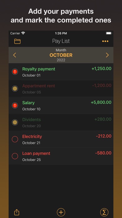 Screenshot 2 of Payment & Expenses Reminder App