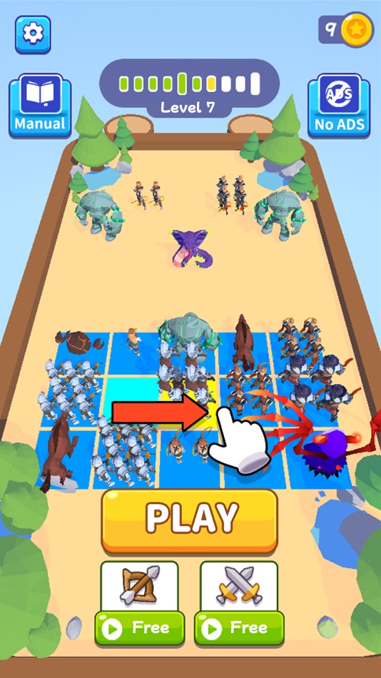 #2. Merge Tactics (iOS) 来自: Mooncake Games Limited