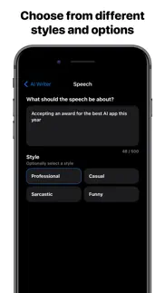 ai writer ai writing assistant iphone screenshot 2