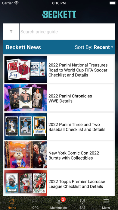 Beckett Mobile screenshot1