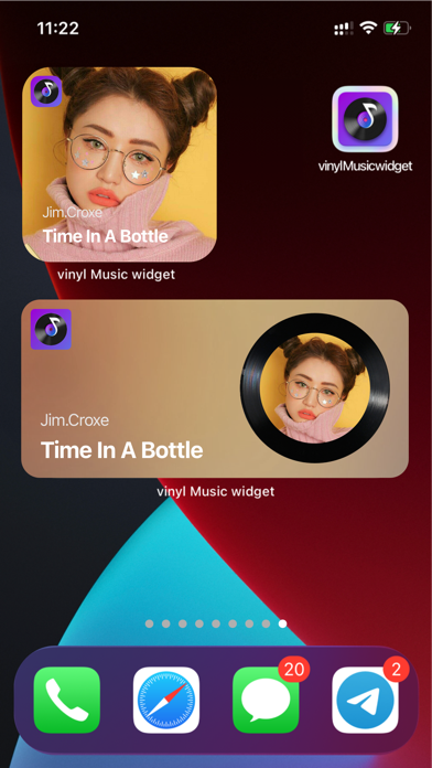 MS Vinyl - Music Widget Screenshot