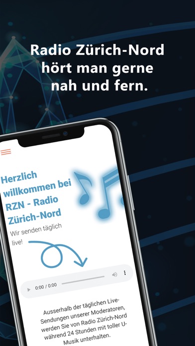 RZN - Radio Zürich-Nord app screenshot