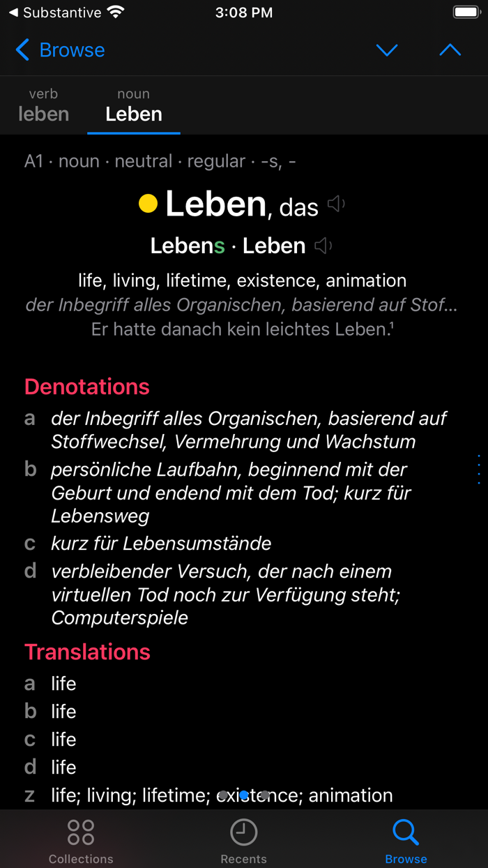 Dictionary German