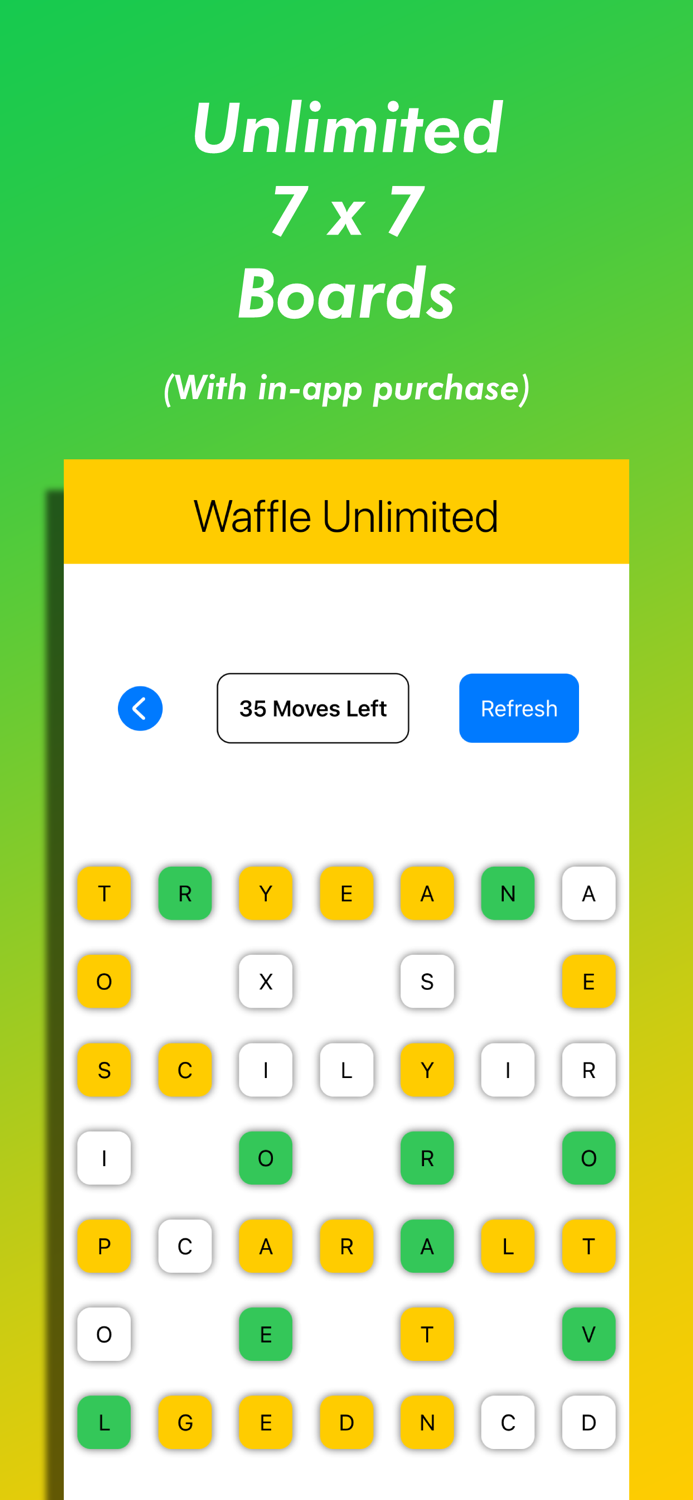 Waffle Unlimited Word Game