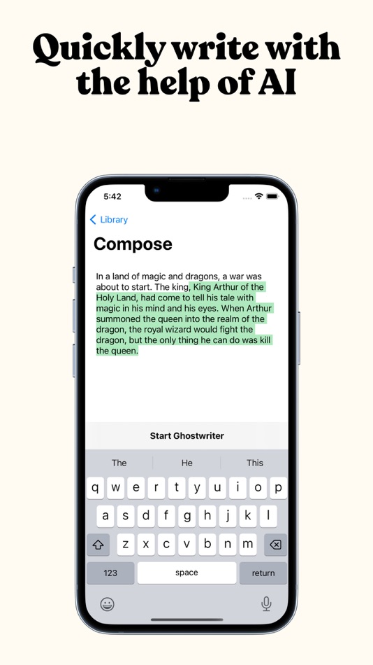 #2. Ghostwriter: AI powered typing (iOS) 由: Nazim Can Altinova