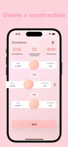 Contractions Tracker + screenshot #5 for iPhone