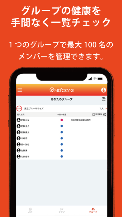 OND'Care グループ健康管理アプリのおすすめ画像3