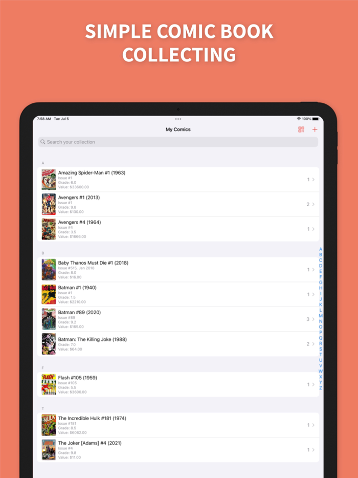 LuckyComic Track Comic Books