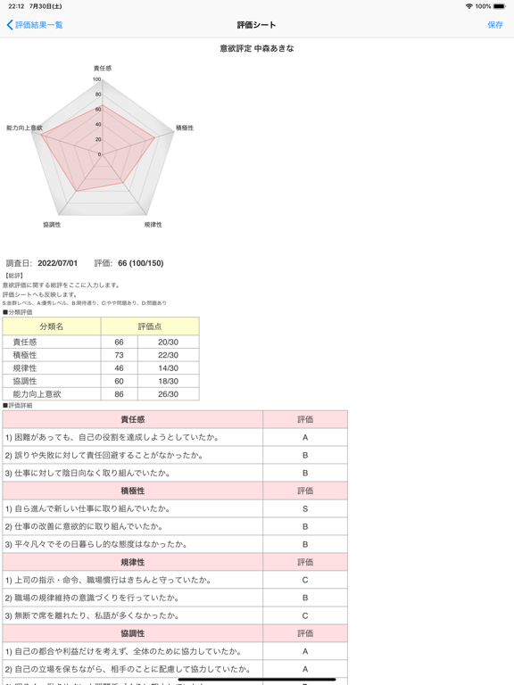 評価シートのおすすめ画像1