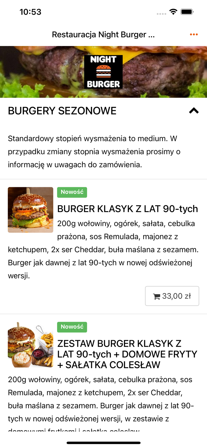 Restauracja Night Burger