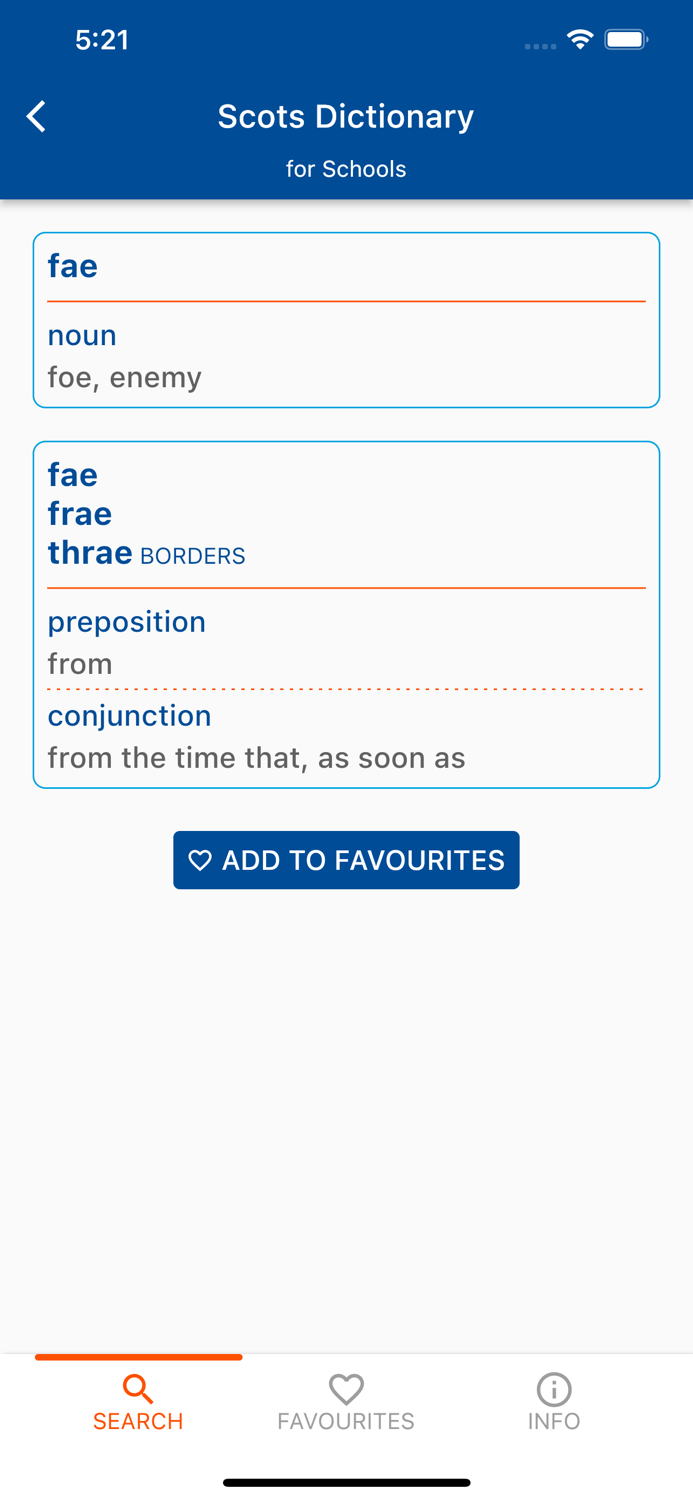 Scots Dictionary for Schools